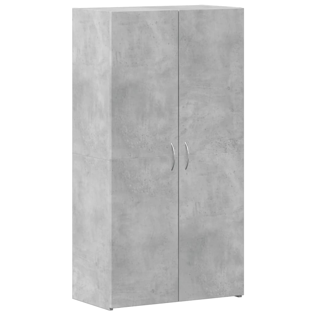 Armoire de classement gris béton 60x32x115 cm bois d'ingénierie - XIOS