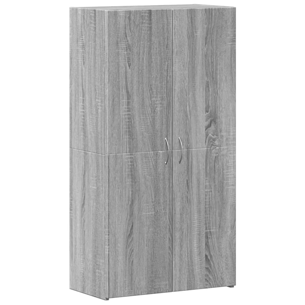 Armoire de classement sonoma gris 60x32x115cm bois d'ingénierie - XIOS