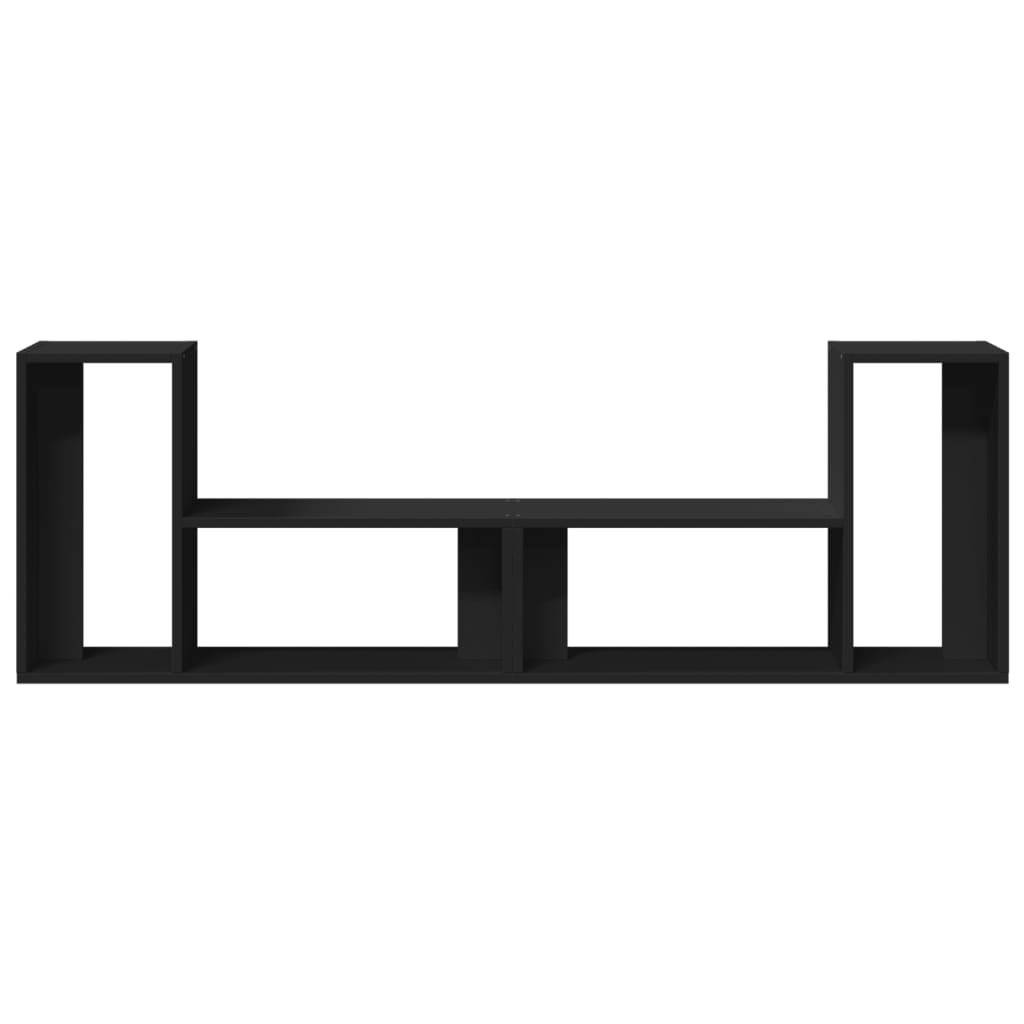 Meubles TV 2 pcs noir 75x30x50 cm bois d'ingénierie - XIOS