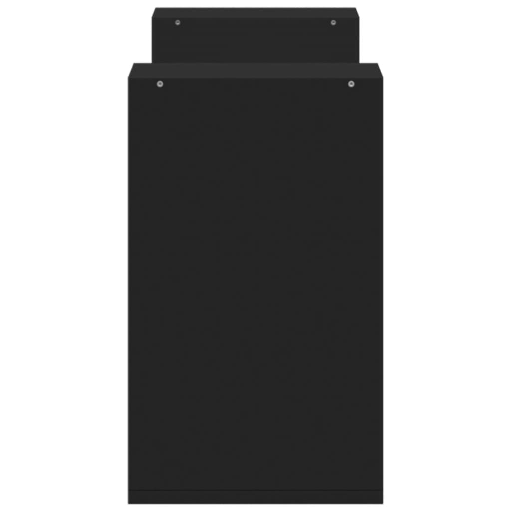 Meubles TV 2 pcs noir 75x30x50 cm bois d'ingénierie - XIOS