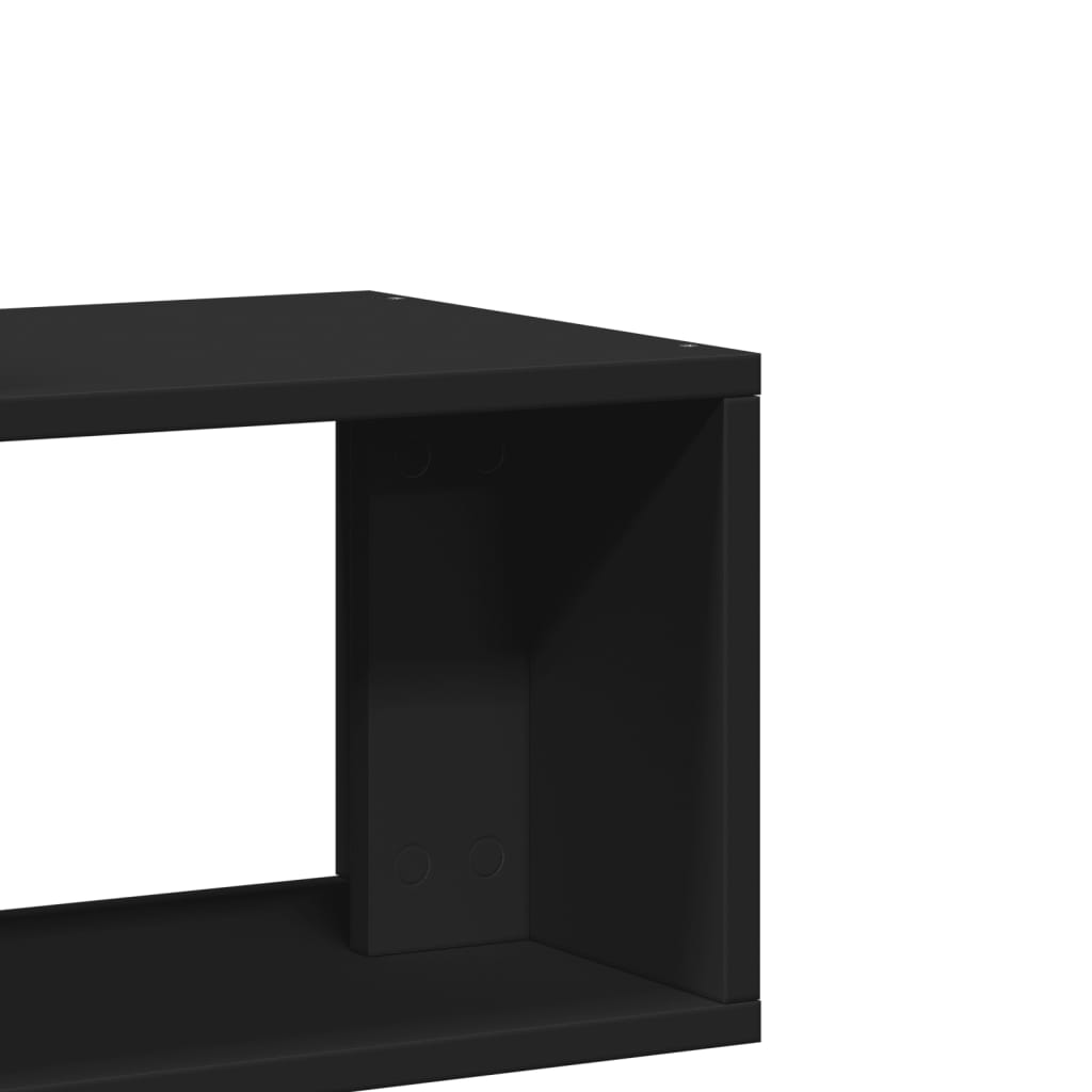 Meubles TV 2 pcs noir 75x30x50 cm bois d'ingénierie - XIOS