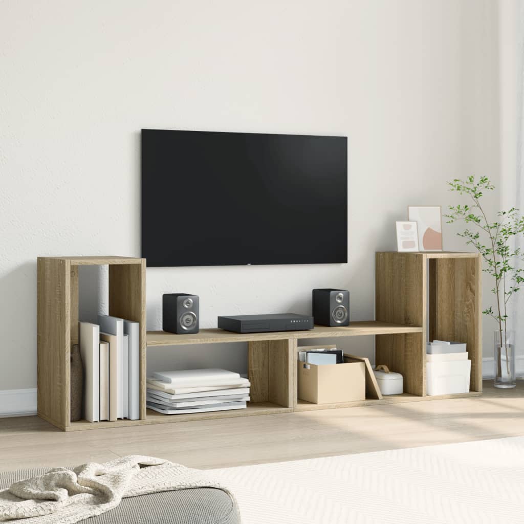 Meubles TV 2 pcs chêne sonoma 75x30x50 cm bois d'ingénierie - XIOS