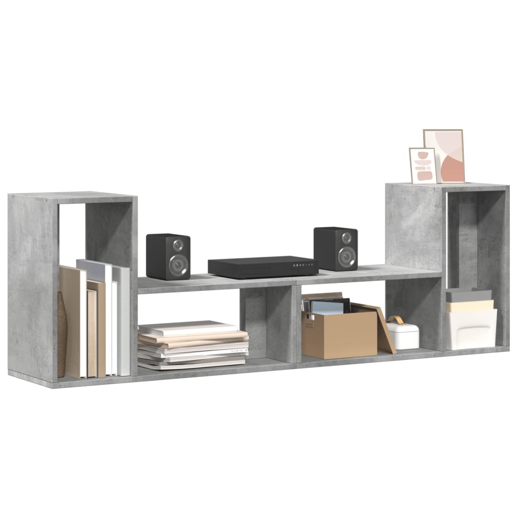 Meubles TV 2 pcs gris béton 75x30x50 cm bois d'ingénierie - XIOS