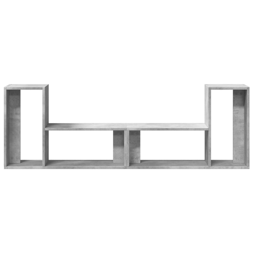 Meubles TV 2 pcs gris béton 75x30x50 cm bois d'ingénierie - XIOS