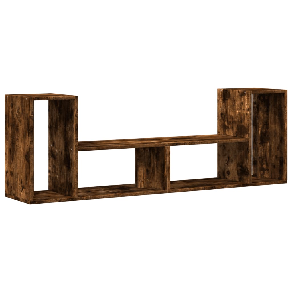 Meubles TV 2 pcs chêne fumé 75x30x50 cm bois d'ingénierie - XIOS