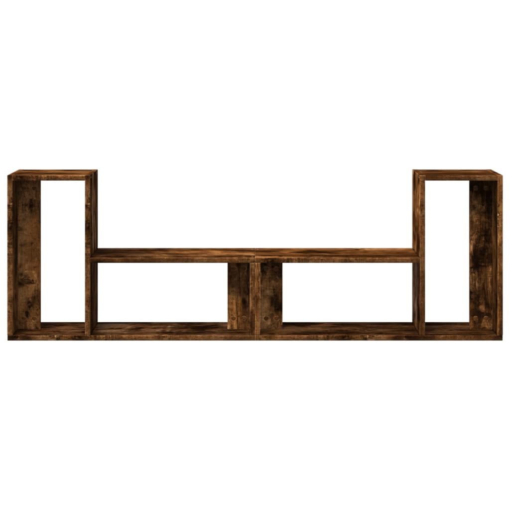 Meubles TV 2 pcs chêne fumé 75x30x50 cm bois d'ingénierie - XIOS