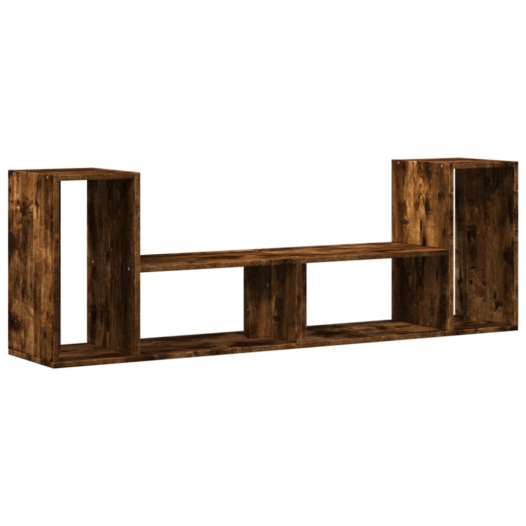 Meubles TV 2 pcs chêne fumé 75x30x50 cm bois d'ingénierie - XIOS