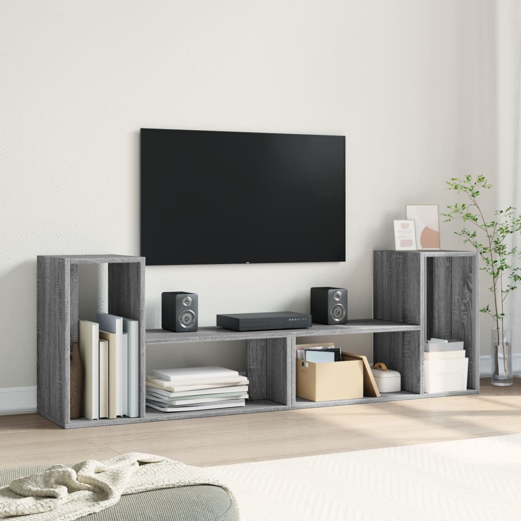 Meubles TV 2 pcs sonoma gris 75x30x50 cm bois d'ingénierie - XIOS