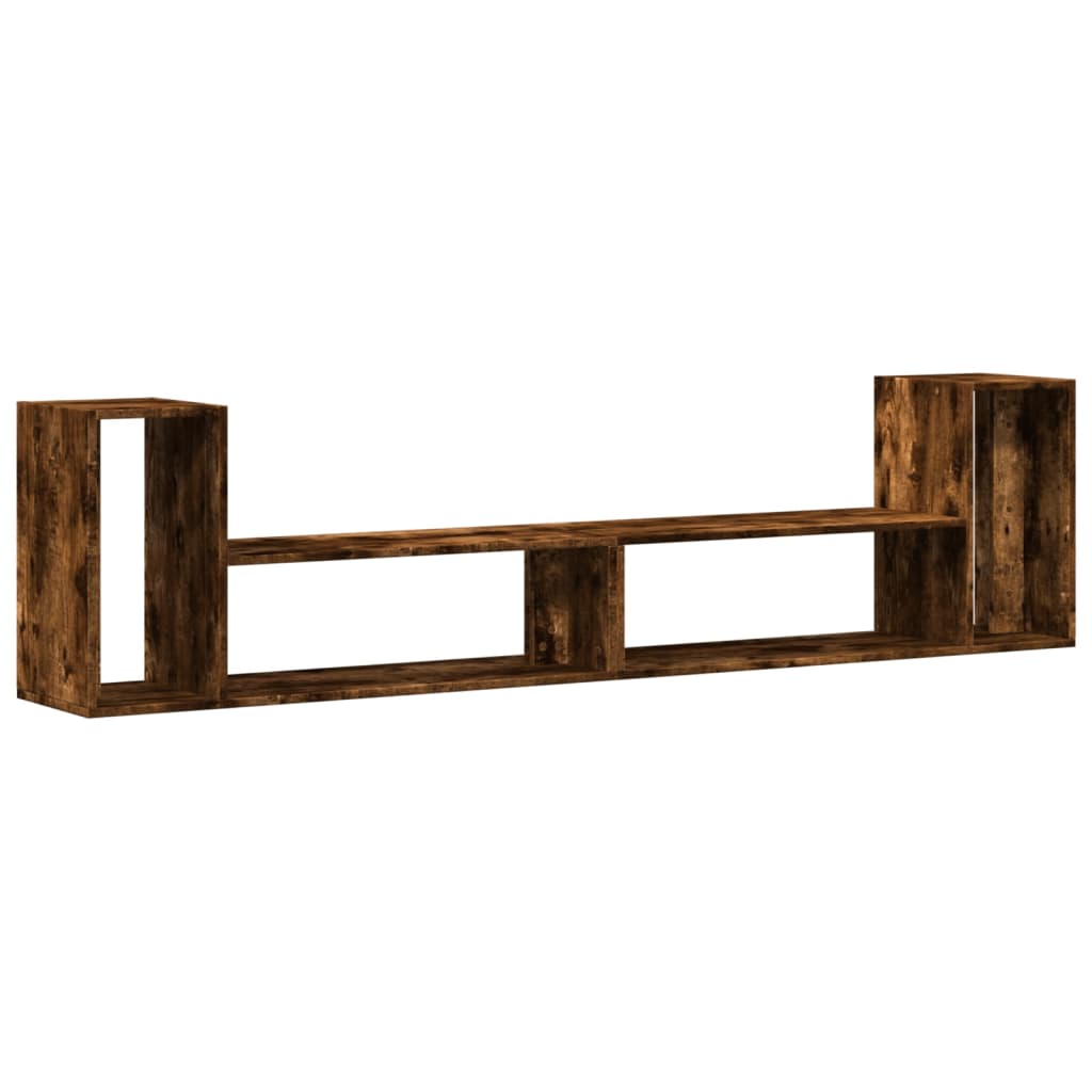 Meubles TV 2 pcs chêne fumé 100x30x50 cm bois d'ingénierie - XIOS
