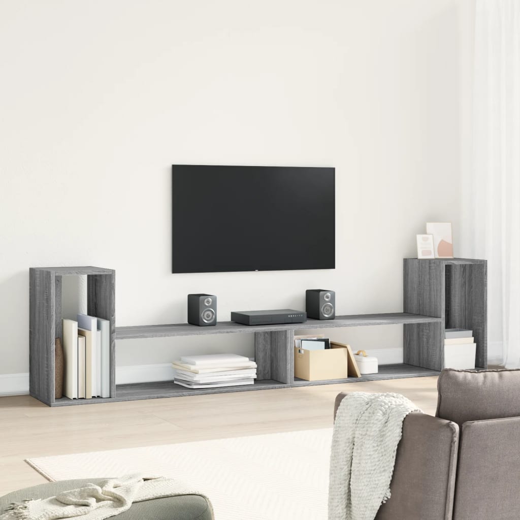 Meubles TV 2 pcs sonoma gris 100x30x50 cm bois d'ingénierie - XIOS