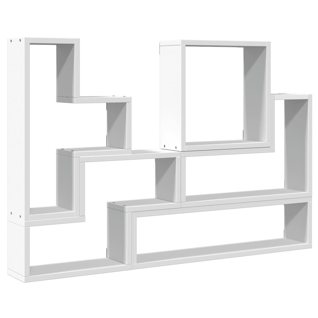 Étagère murale blanc 96x12x64 cm bois d’ingénierie - XIOS