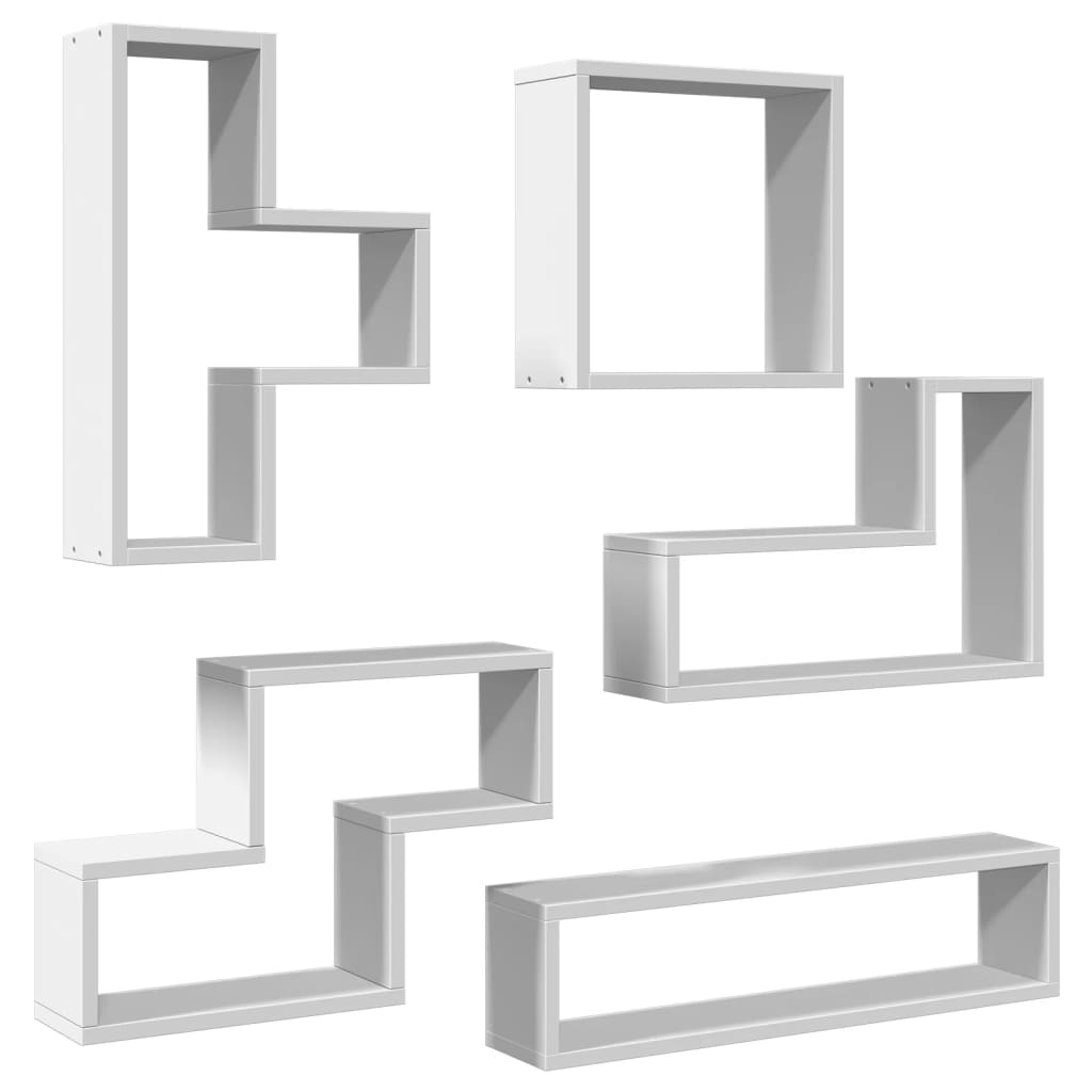 Étagère murale blanc 96x12x64 cm bois d’ingénierie - XIOS