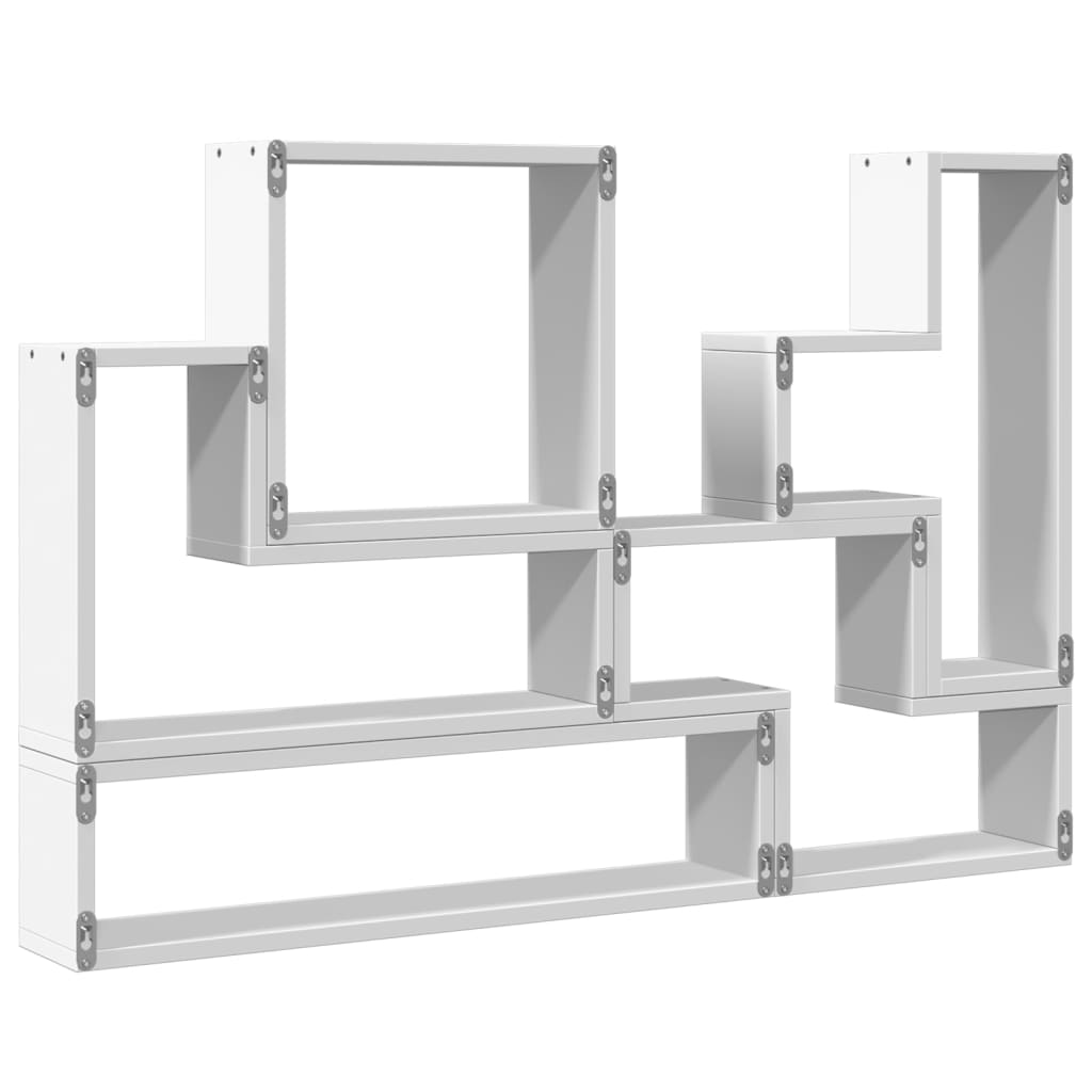 Étagère murale blanc 96x12x64 cm bois d’ingénierie - XIOS