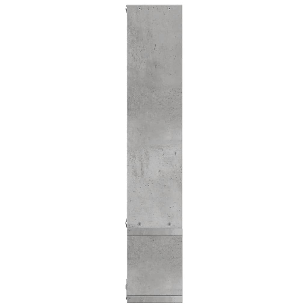Étagère murale gris béton 96x12x64 cm bois d'ingénierie - XIOS
