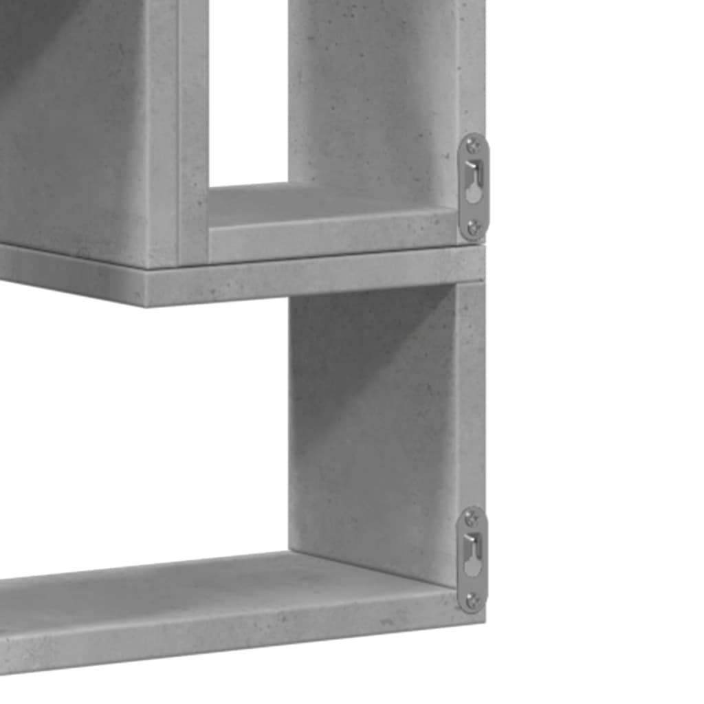 Étagère murale gris béton 96x12x64 cm bois d'ingénierie - XIOS