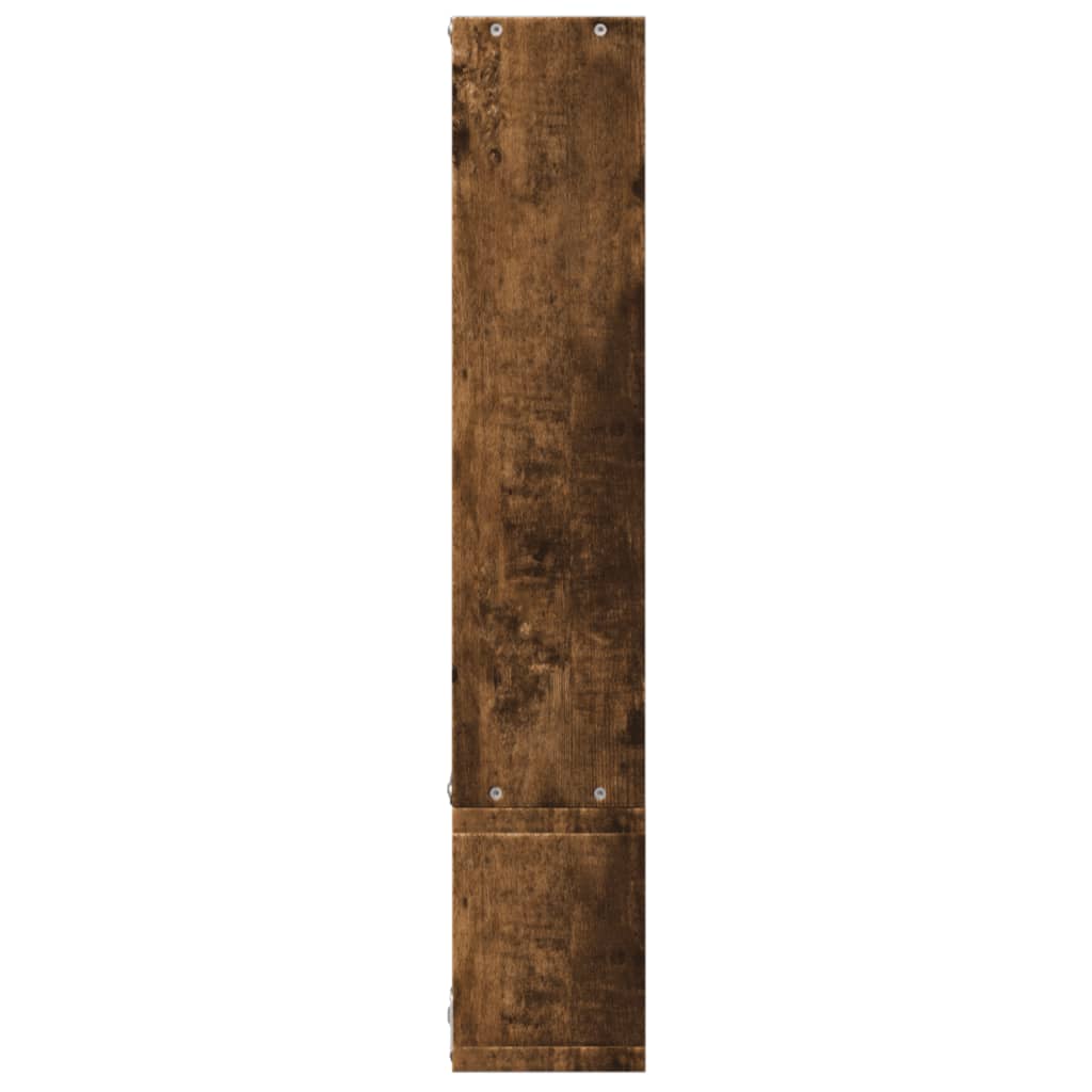 Étagère murale chêne fumé 96x12x64 cm bois d'ingénierie - XIOS