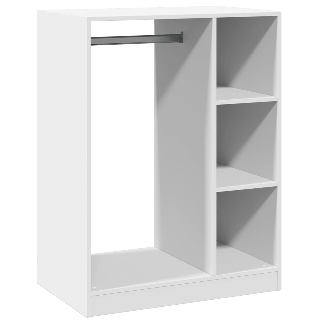 Garde-robe blanc 77x48x102 cm bois d'ingénierie - XIOS
