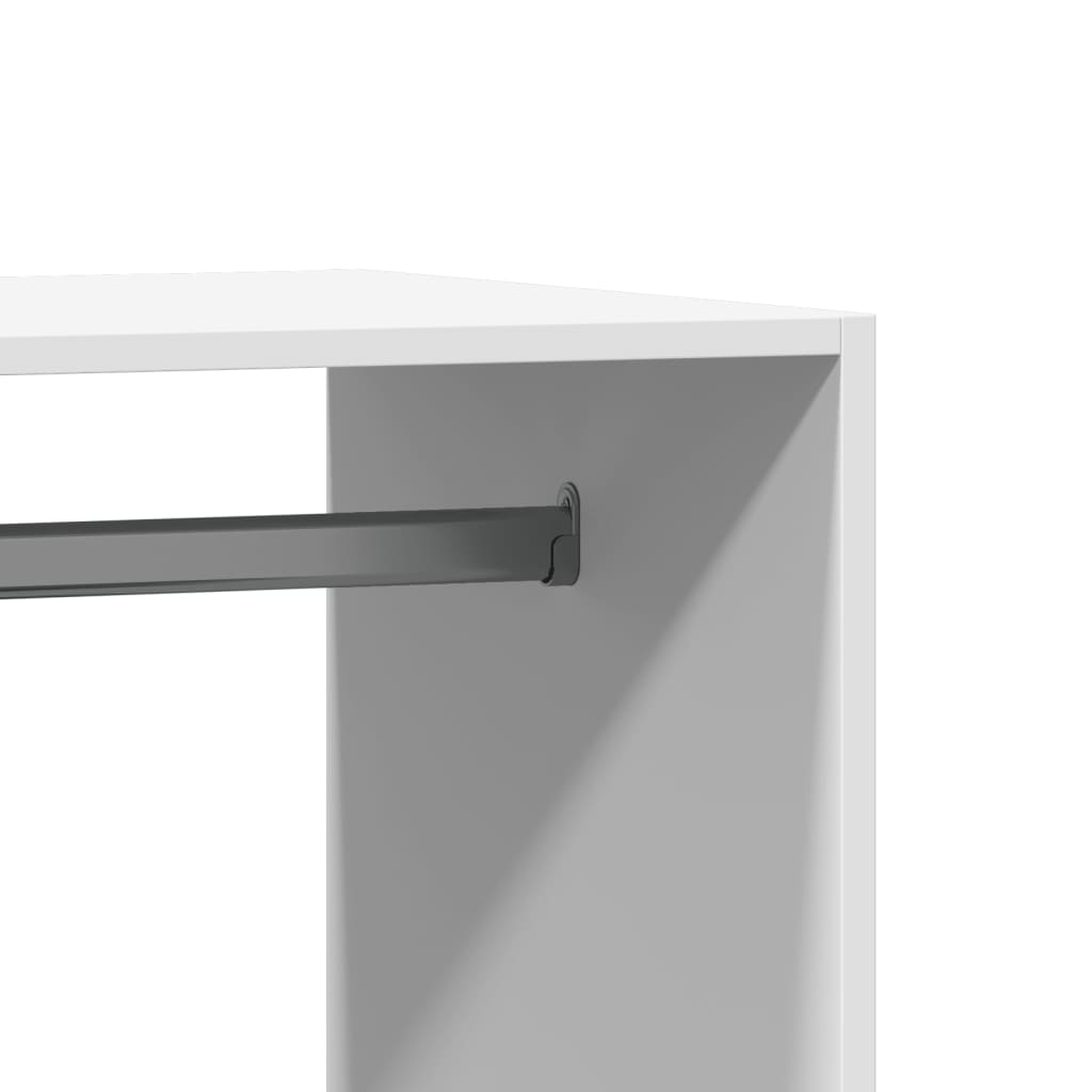 Garde-robe blanc 77x48x102 cm bois d'ingénierie - XIOS