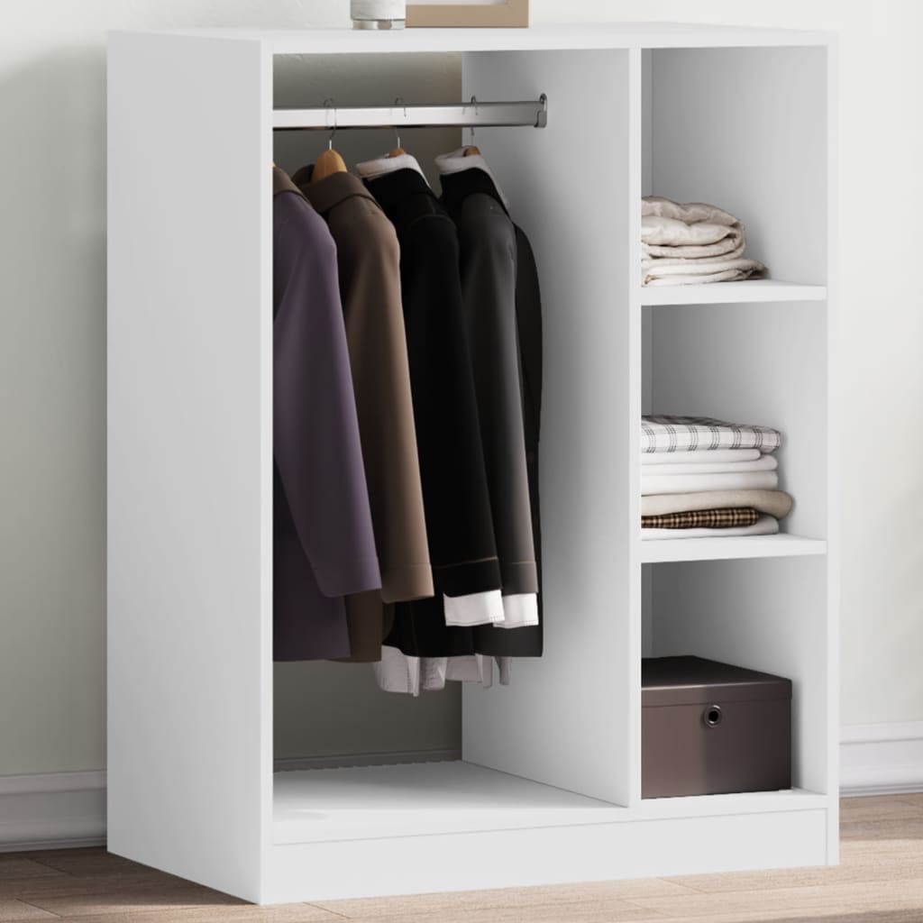 Garde-robe blanc 77x48x102 cm bois d'ingénierie - XIOS