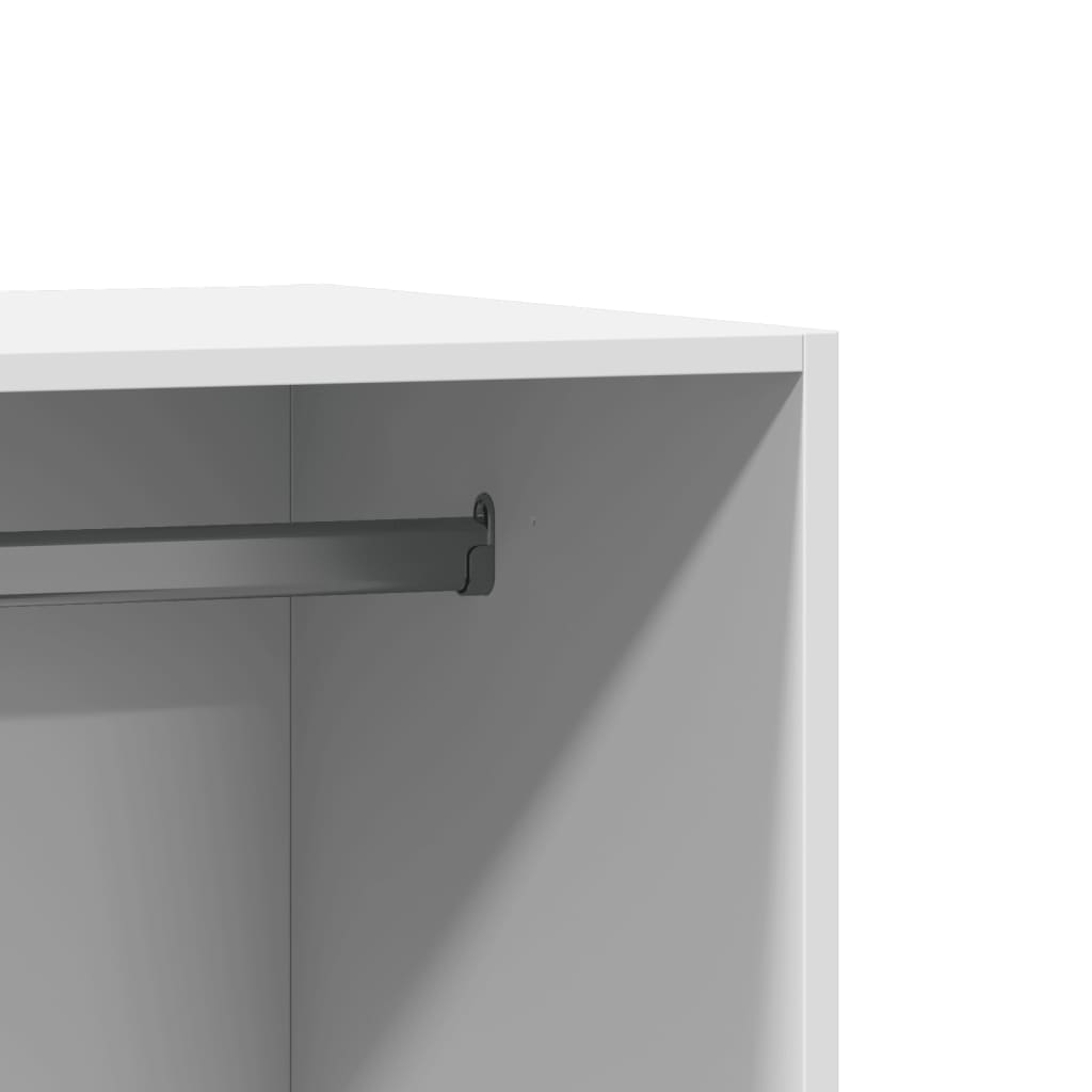 Garde-robe blanc 48x41x102 cm bois d'ingénierie - XIOS