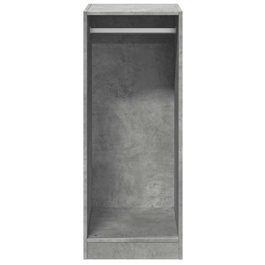 Garde-robe gris béton 48x41x102 cm bois d'ingénierie - XIOS