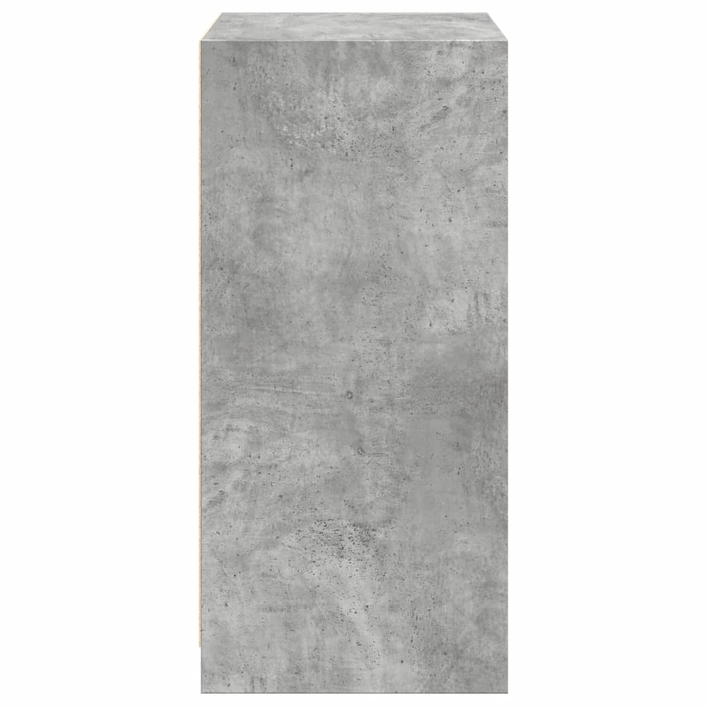 Garde-robe gris béton 48x41x102 cm bois d'ingénierie - XIOS