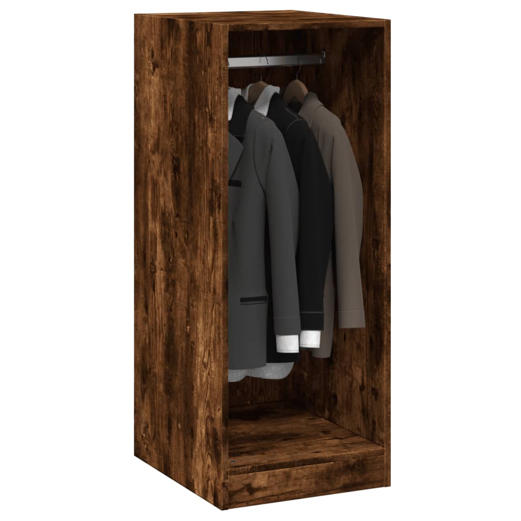 Garde-robe chêne fumé 48x41x102 cm bois d'ingénierie - XIOS