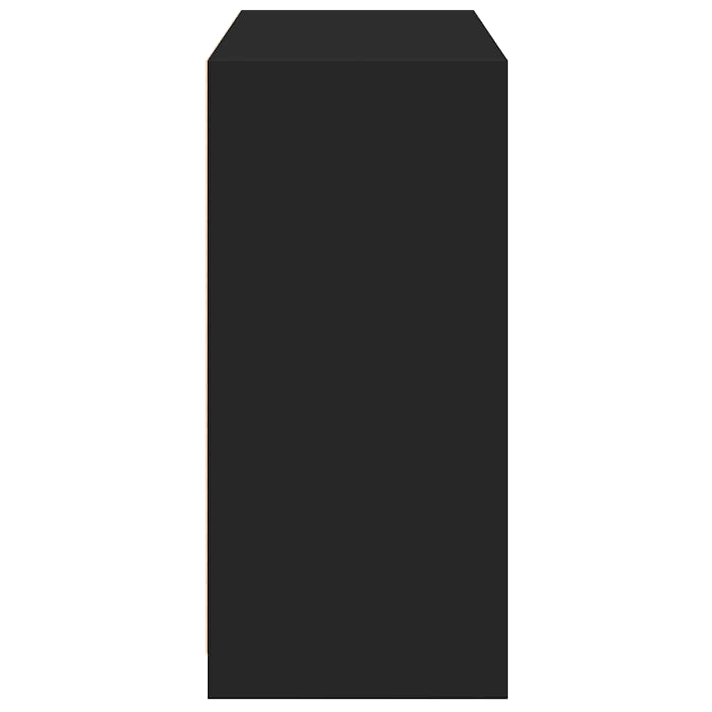 Garde-robe noir 77x48x102 cm bois d'ingénierie