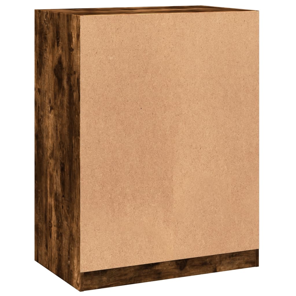 Garde-robe chêne fumé 77x48x102 cm bois d'ingénierie - XIOS