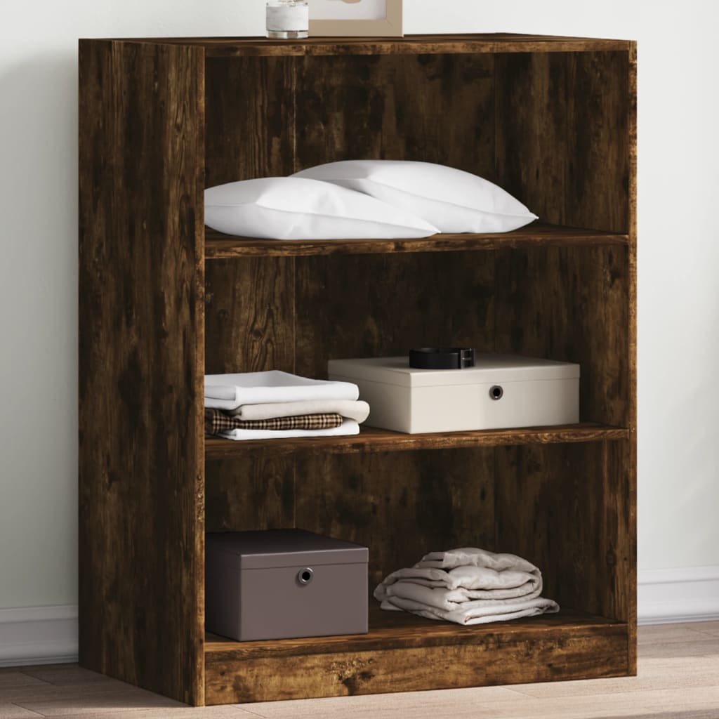 Garde-robe chêne fumé 77x48x102 cm bois d'ingénierie - XIOS