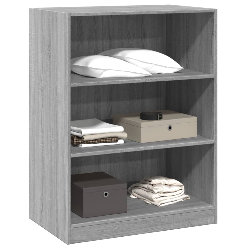 Garde-robe sonoma gris 77x48x102 cm bois d'ingénierie - XIOS