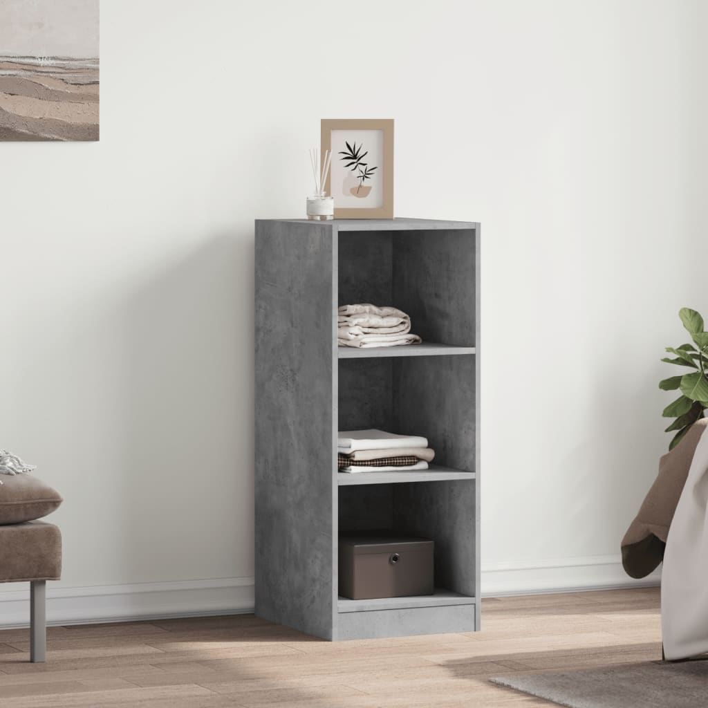 Garde-robe gris béton 48x41x102 cm bois d'ingénierie - XIOS