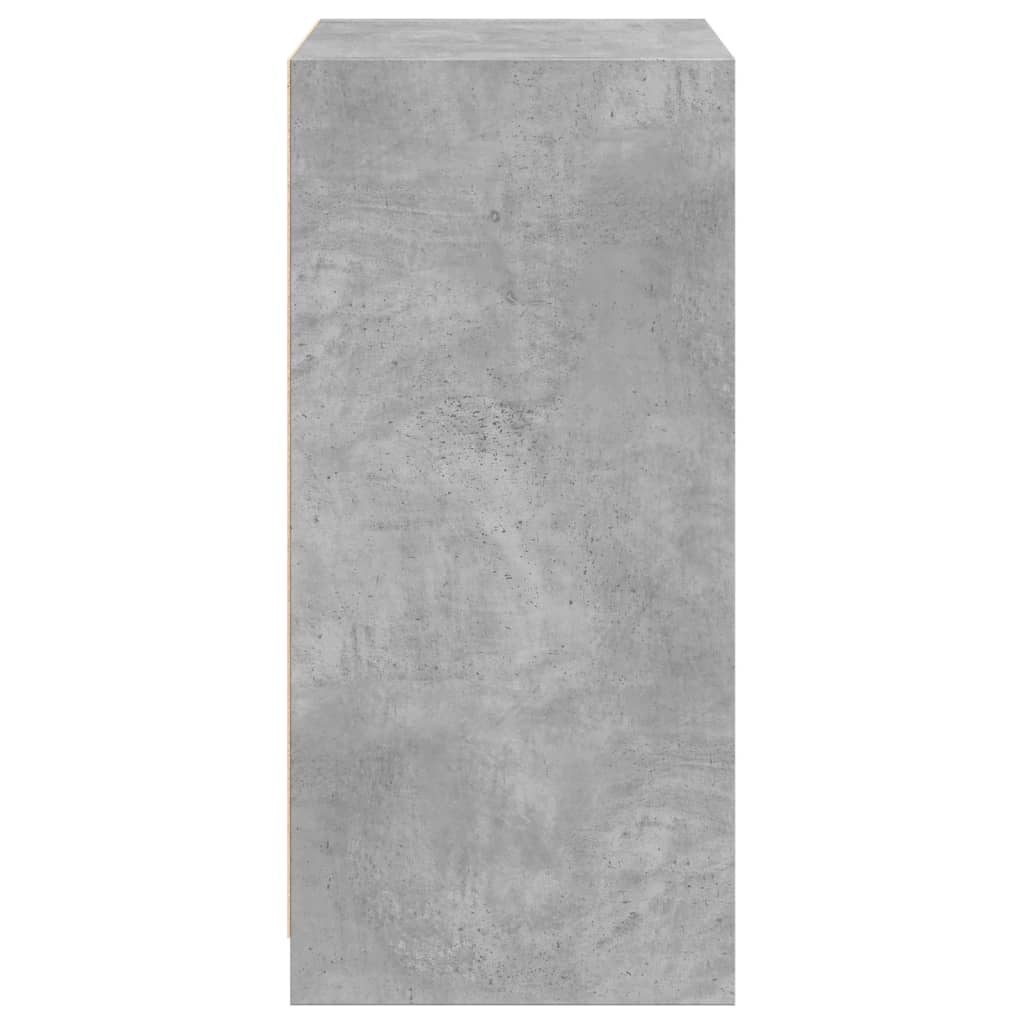 Garde-robe gris béton 48x41x102 cm bois d'ingénierie - XIOS