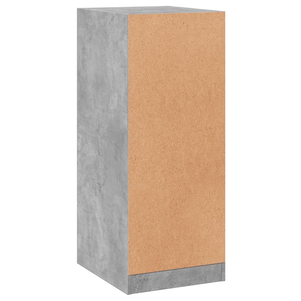 Garde-robe gris béton 48x41x102 cm bois d'ingénierie - XIOS