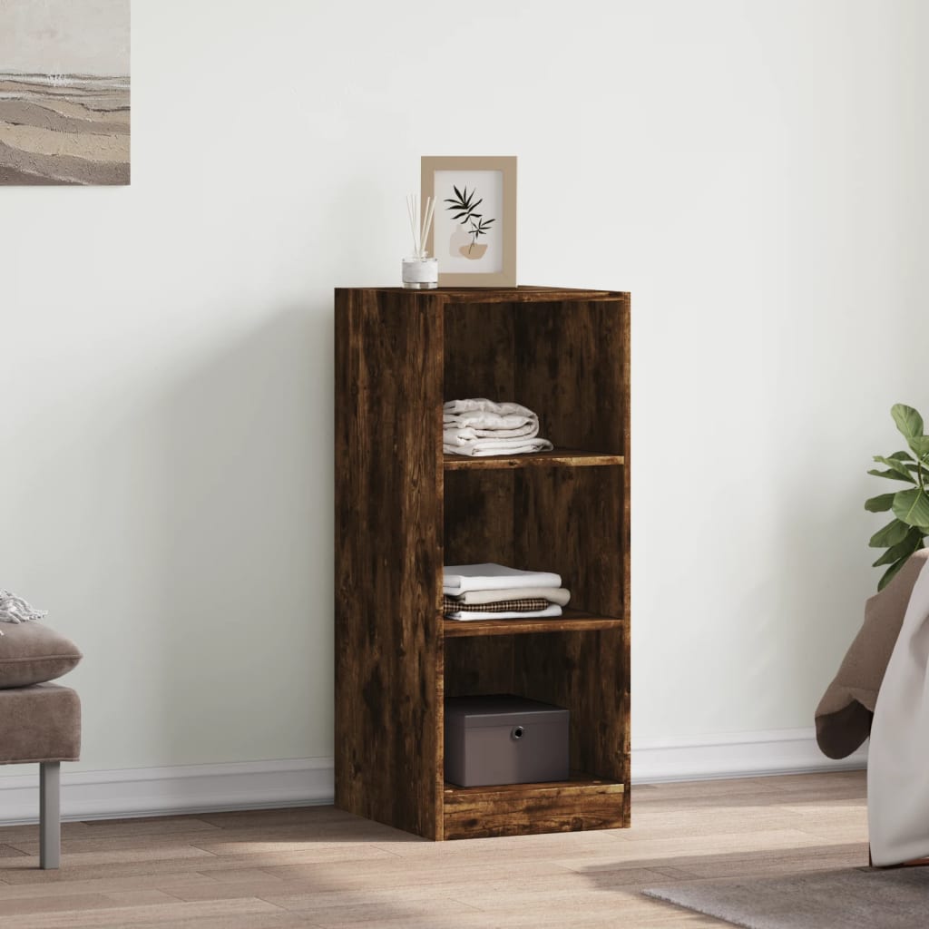 Garde-robe chêne fumé 48x41x102 cm bois d'ingénierie - XIOS