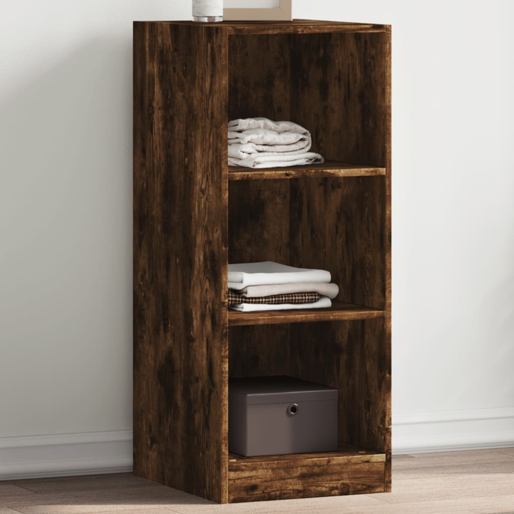 Garde-robe chêne fumé 48x41x102 cm bois d'ingénierie - XIOS