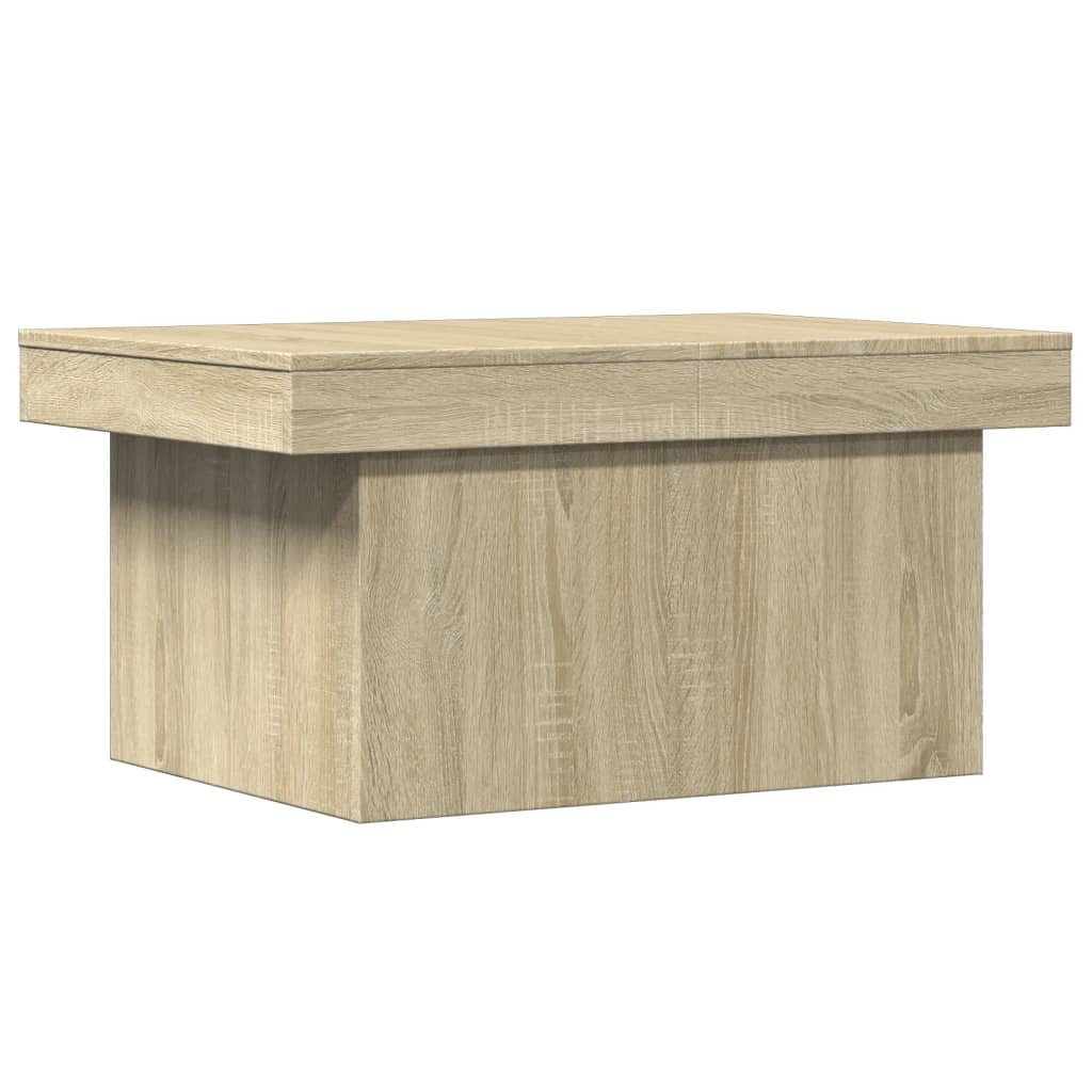 Table basse chêne sonoma 80x55x40 cm bois d'ingénierie - XIOS