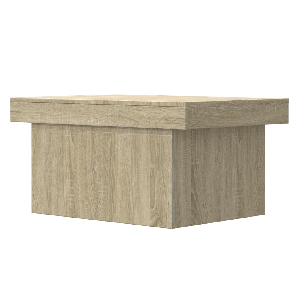 Table basse chêne sonoma 80x55x40 cm bois d'ingénierie - XIOS