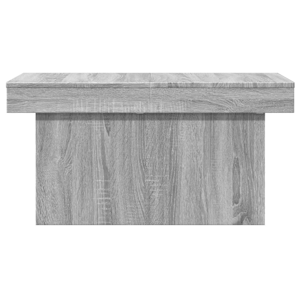 Table basse sonoma gris 80x55x40 cm bois d'ingénierie - XIOS