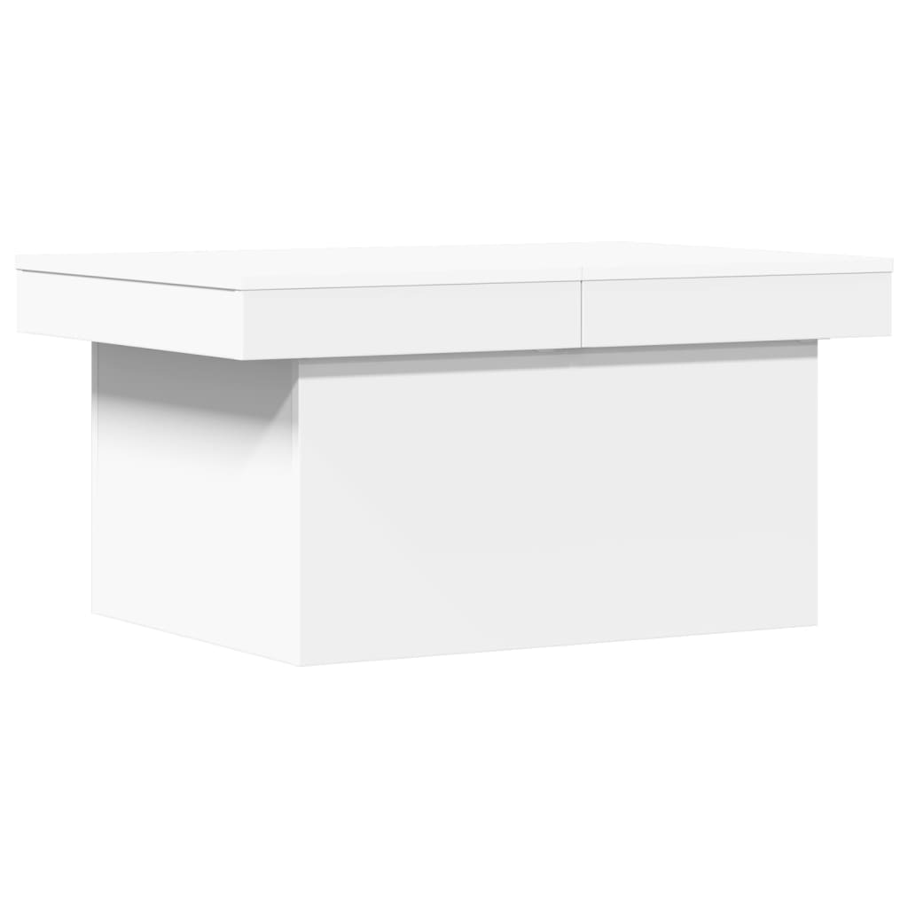 Table basse blanc 100x55x40 cm bois d'ingénierie - XIOS