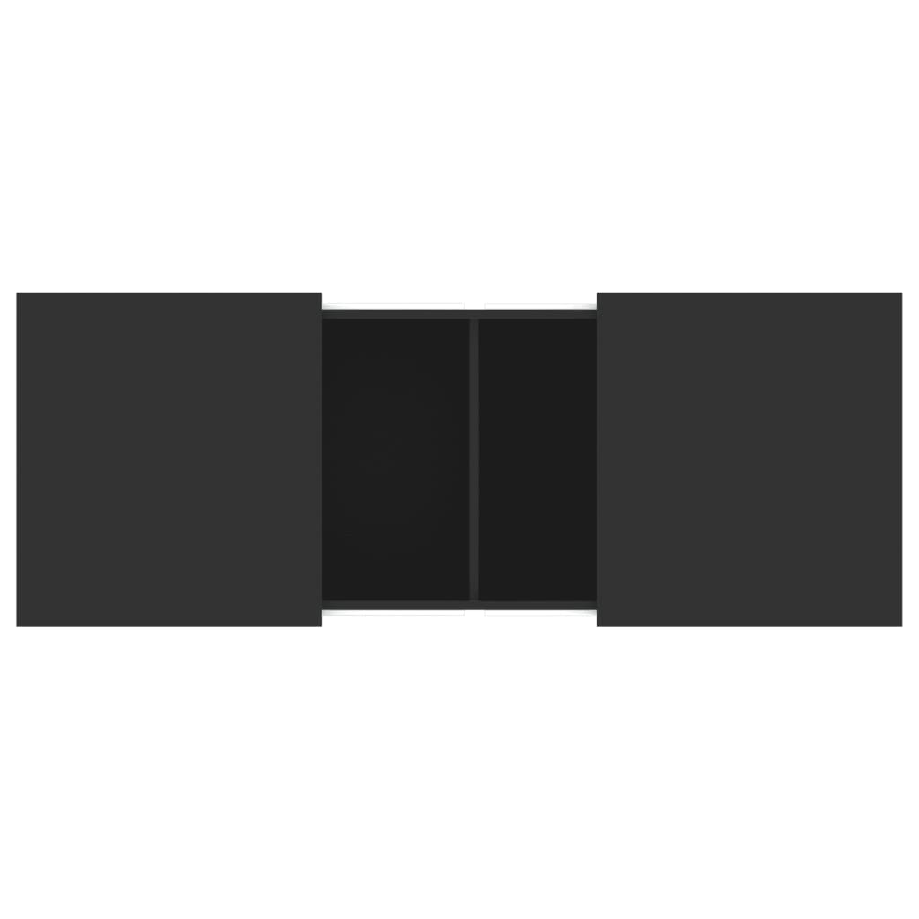 Table basse noir 100x55x40 cm bois d'ingénierie - XIOS