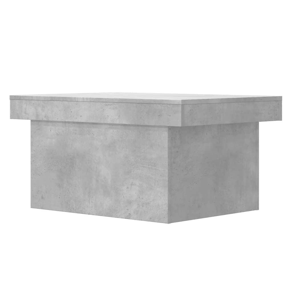 Table basse gris béton 100x55x40 cm bois d'ingénierie - XIOS