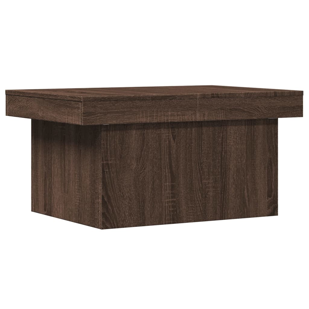 Table basse chêne marron 100x55x40 cm bois d'ingénierie - XIOS