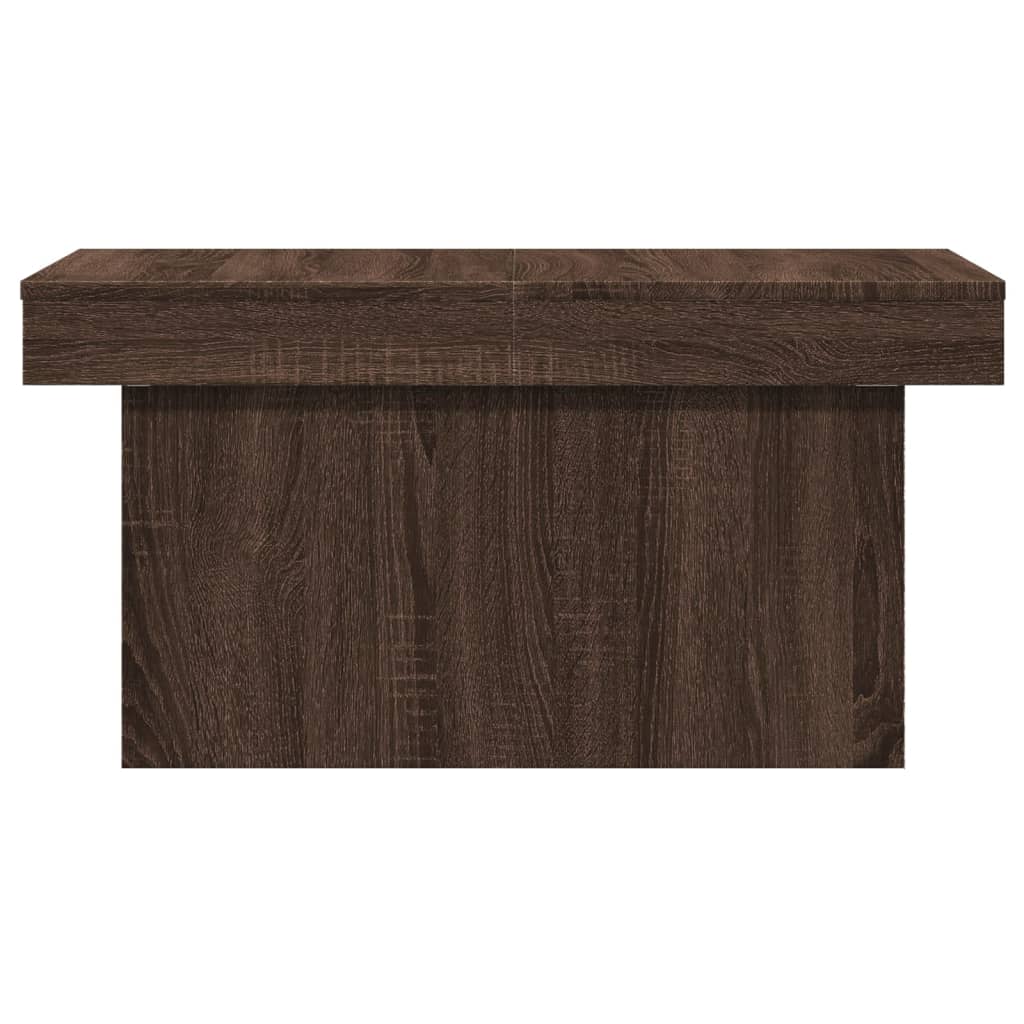 Table basse chêne marron 100x55x40 cm bois d'ingénierie - XIOS