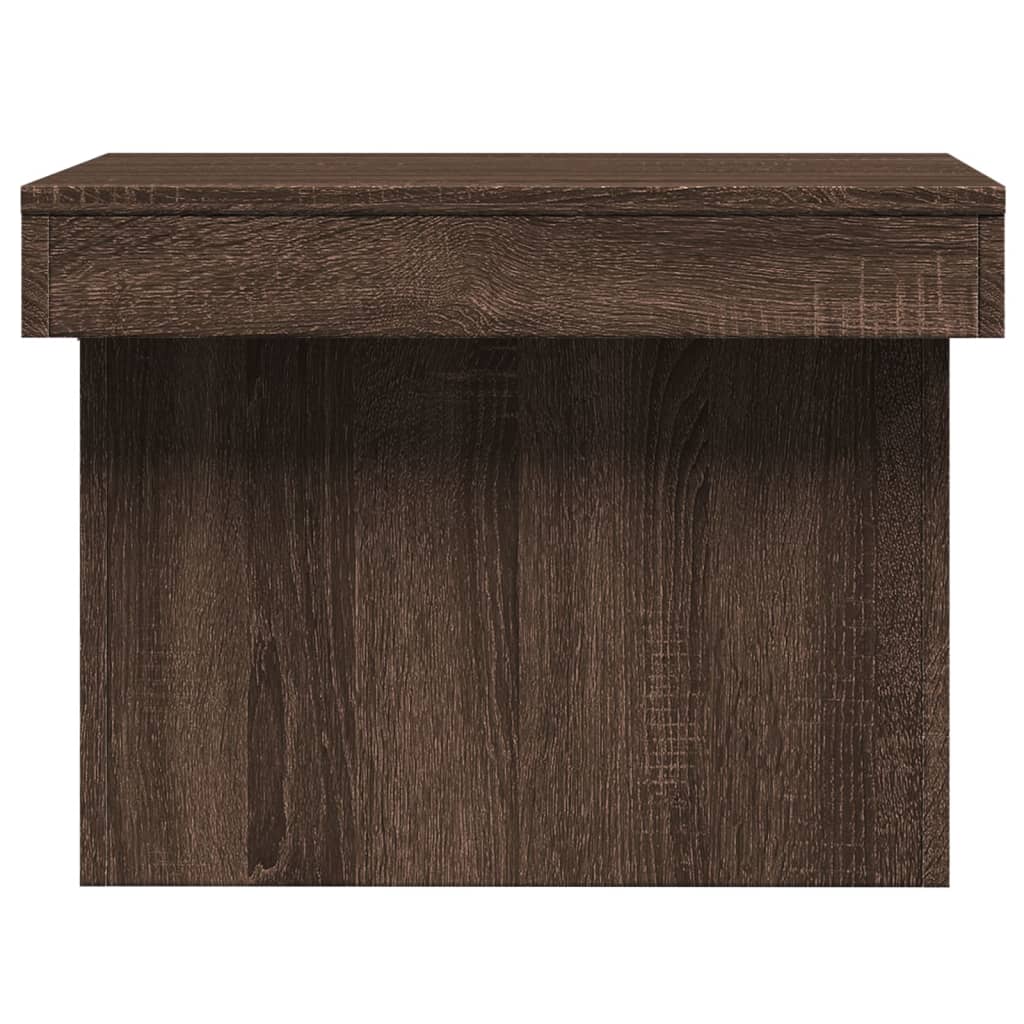 Table basse chêne marron 100x55x40 cm bois d'ingénierie - XIOS