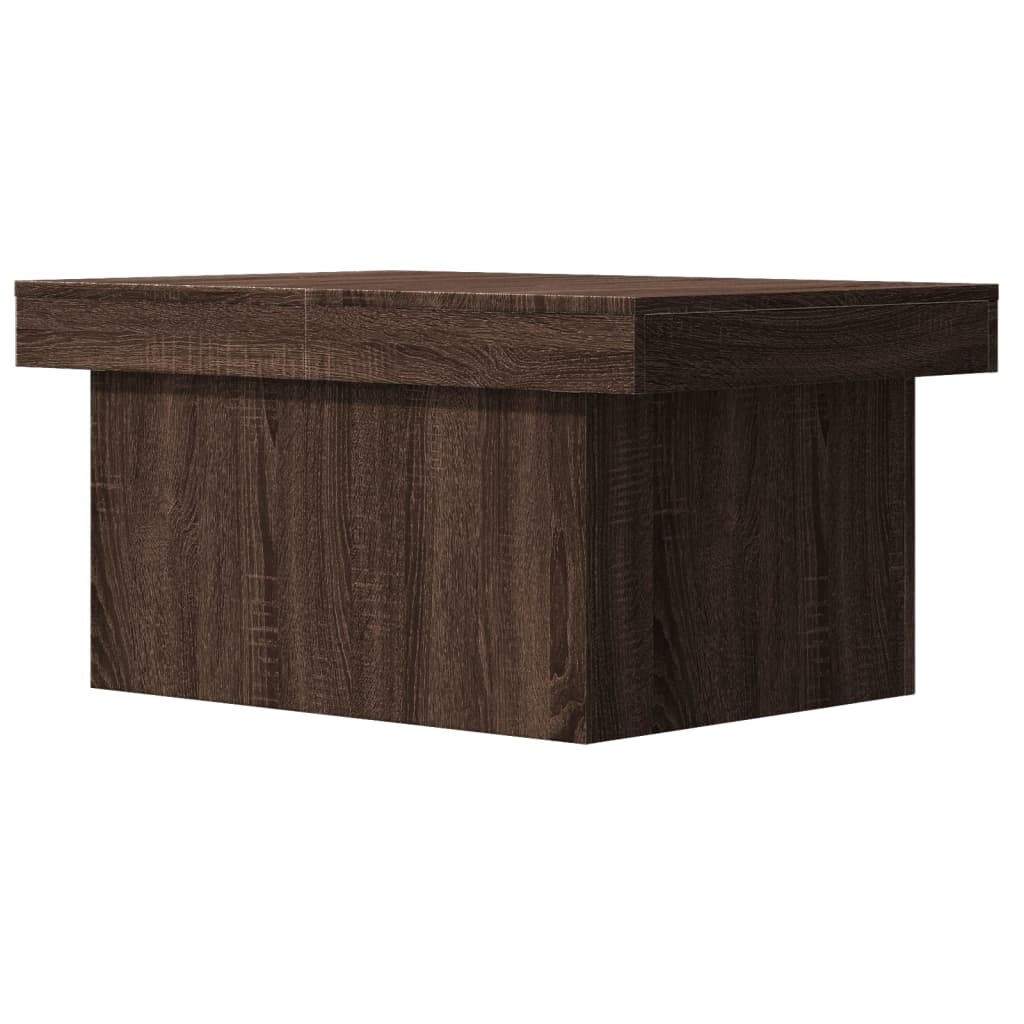 Table basse chêne marron 100x55x40 cm bois d'ingénierie - XIOS