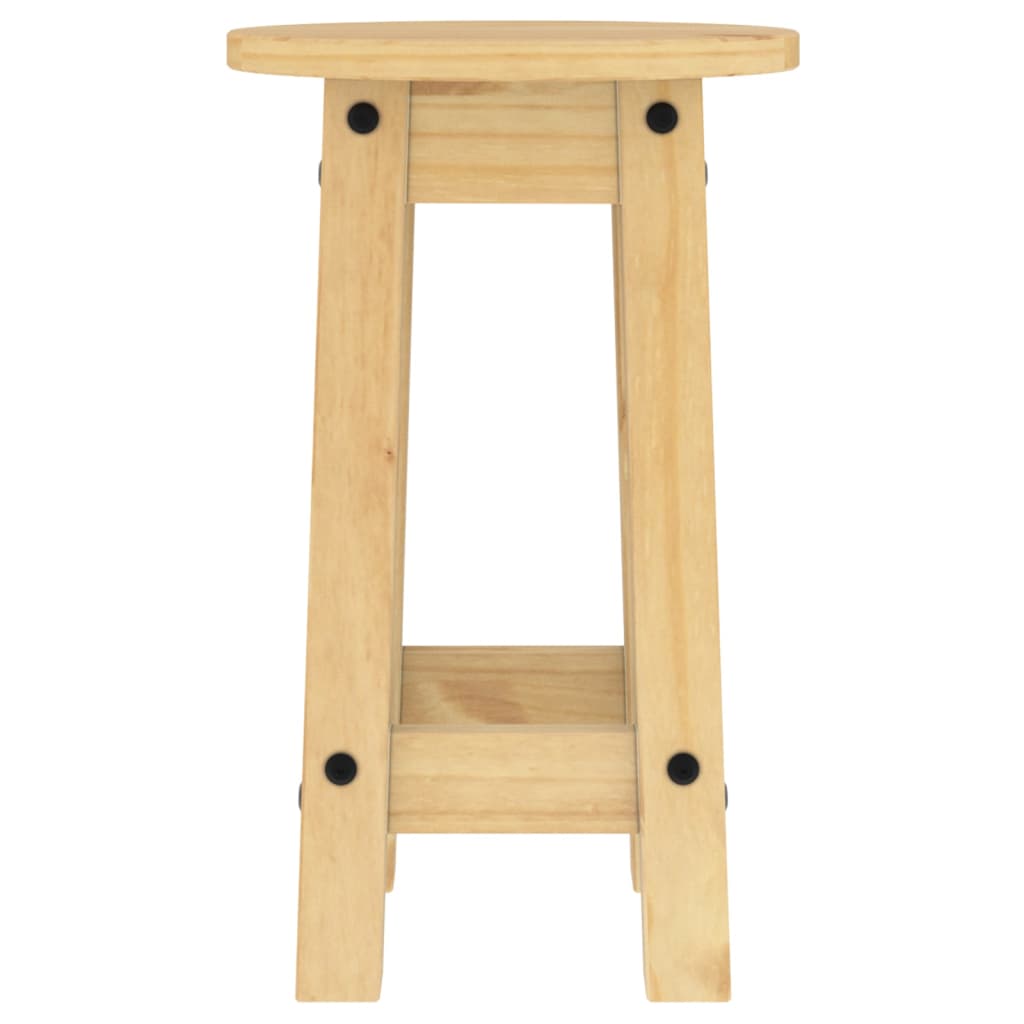Tabourets de bar lot de 2 bois massif de pin - XIOS