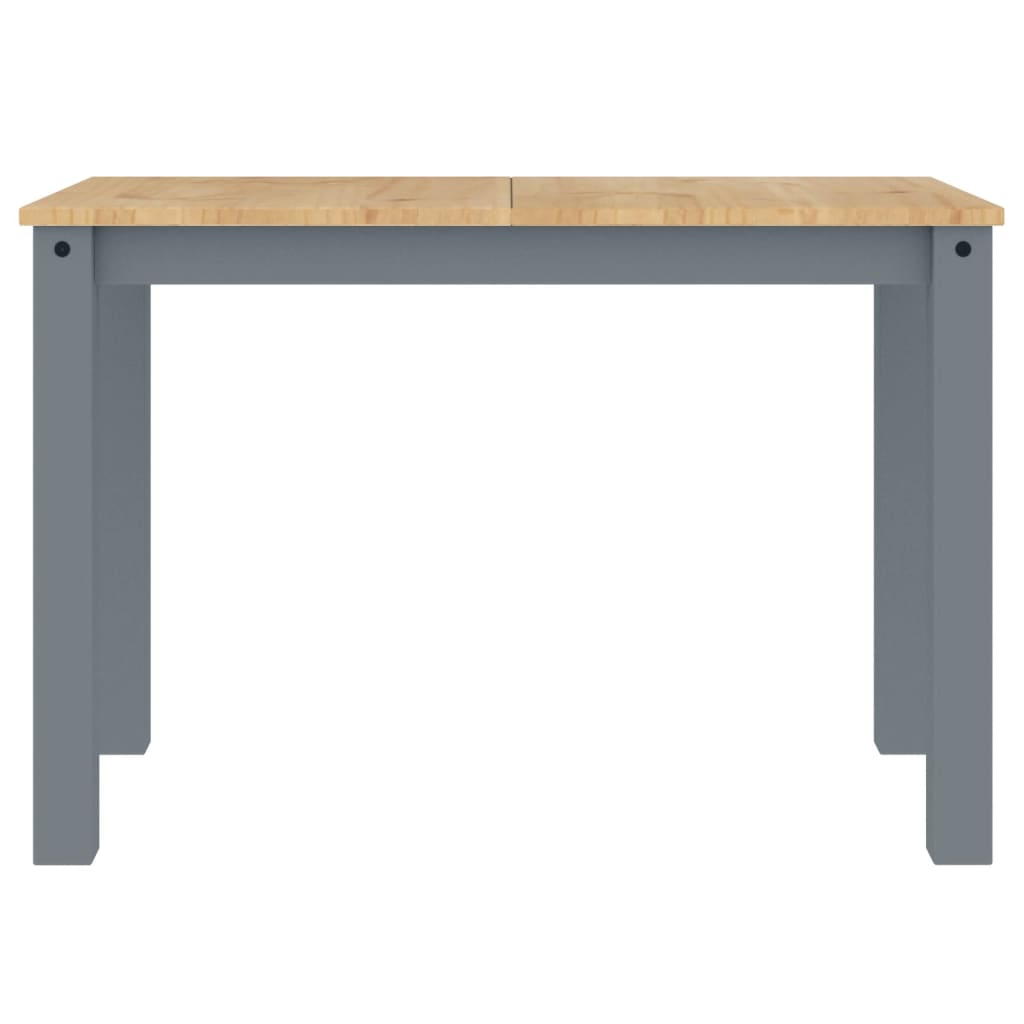Table à manger Panama gris 117x60x75 cm bois massif de pin - XIOS