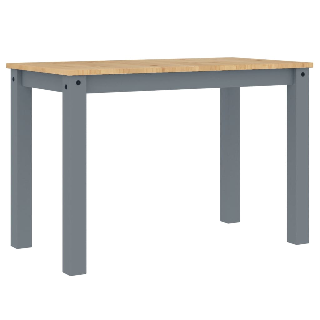 Table à manger Panama gris 117x60x75 cm bois massif de pin - XIOS