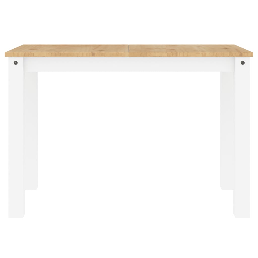 Table à manger Panama blanc 117x60x75 cm bois massif de pin - XIOS
